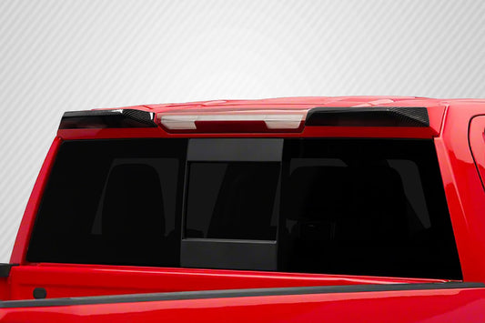 Carbon Creations Street Runner Cab Winglets Compatible With 2019-2023 Chevy Silverado 1500 - 2 Piece - 117376