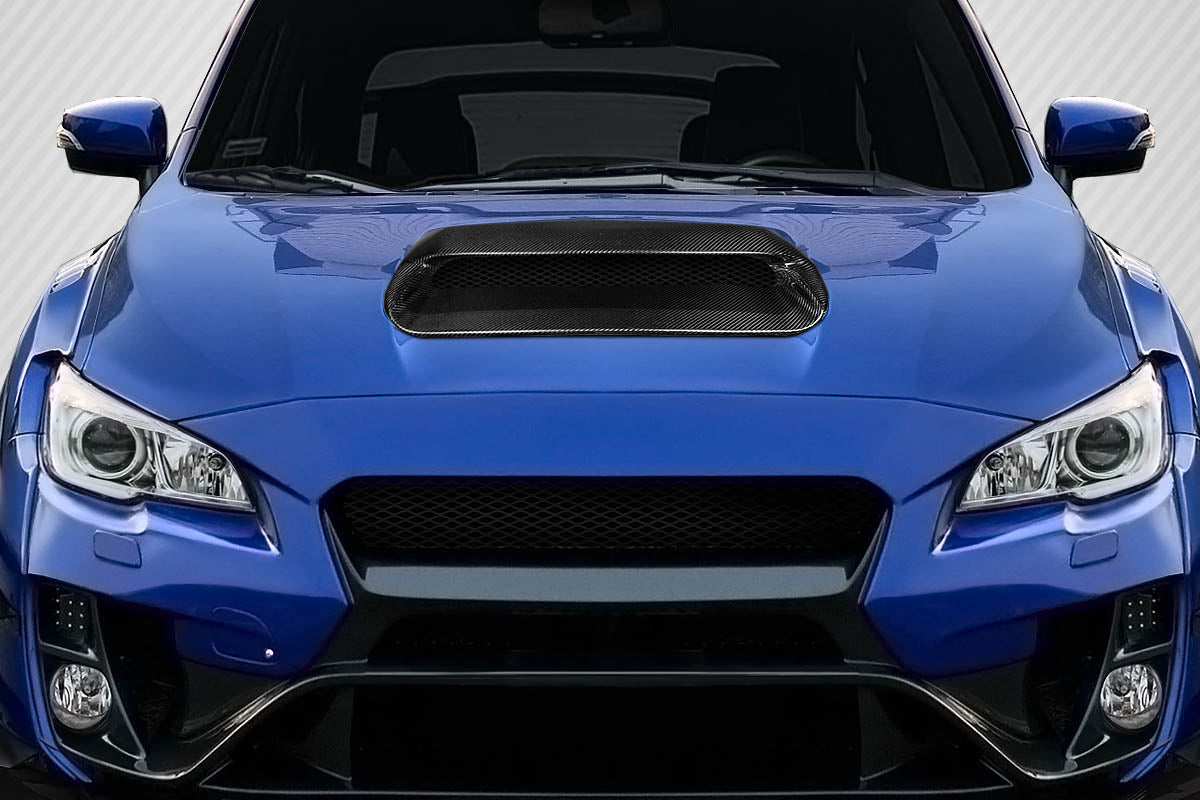 Carbon Creations Hyperflow Hood Scoop Add On Compatible With 2015-2021 Subaru WRX STI - 1 Piece - 117377
