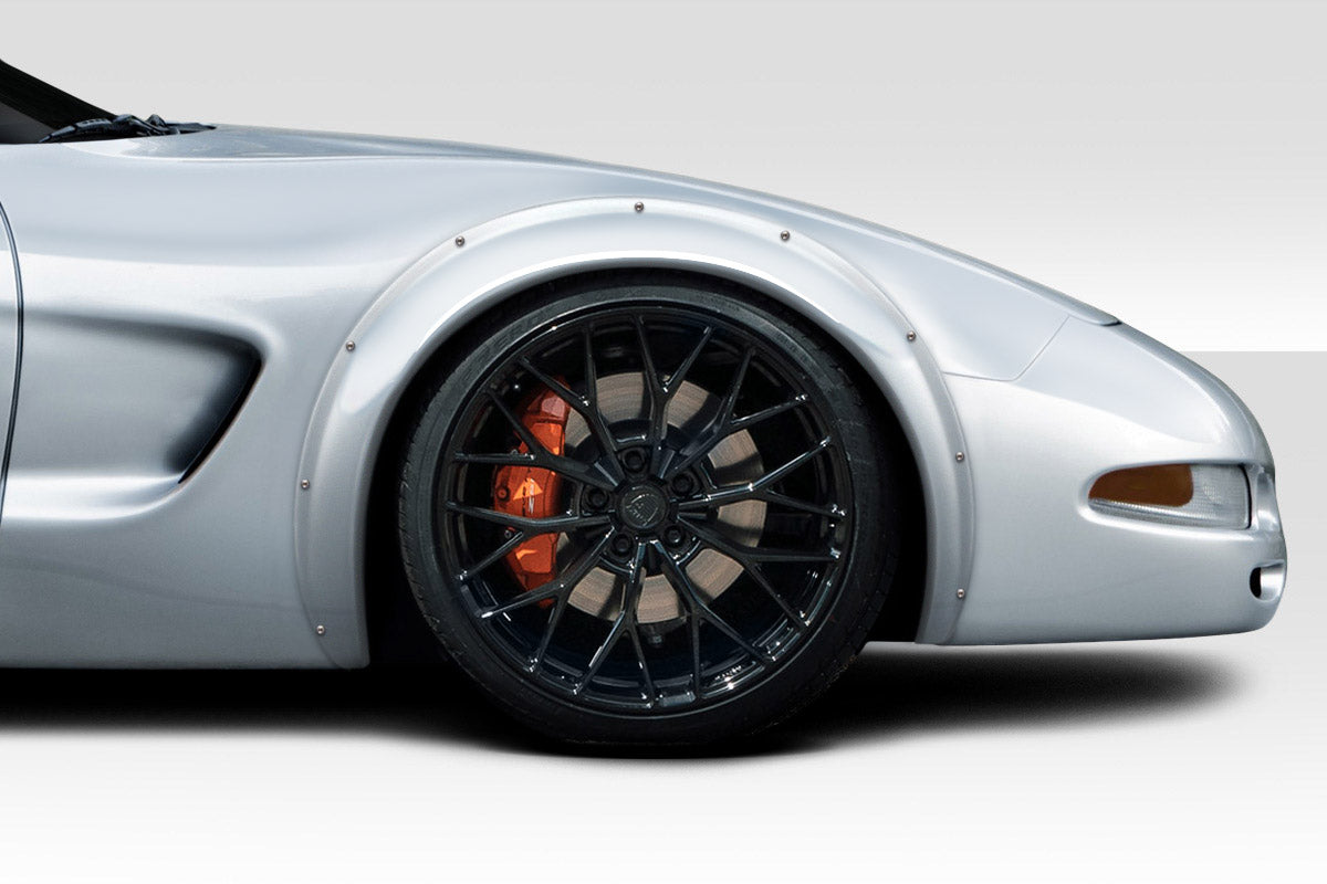 Extreme Dimensions Duraflex LBR Front Fenders Flare Compatible With 1997-2004 Chevrolet Corvette - 2 Piece - 117395