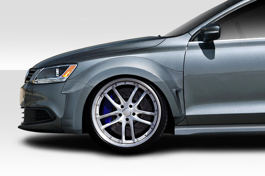Extreme Dimensions Duraflex KTV Wide Body Front Fenders Flares Compatible With 2011-2018 Volkswagen Jetta - 4 Piece - 117447