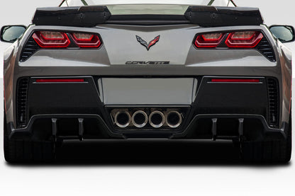 Extreme Dimensions Duraflex EXE Rear Lip Add On Spoiler Compatible With 2014-2019 Chevrolet Corvette - 2 Piece - 117460