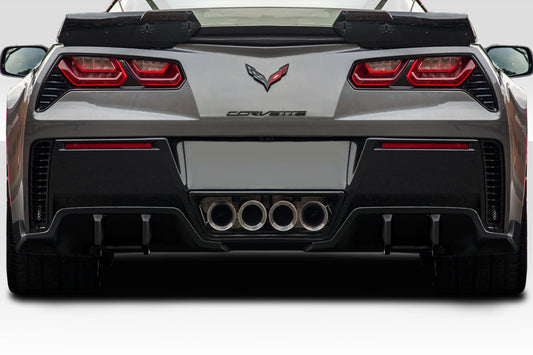 Extreme Dimensions Duraflex EXE Rear Lip Add On Spoiler Compatible With 2014-2019 Chevrolet Corvette - 2 Piece - 117460
