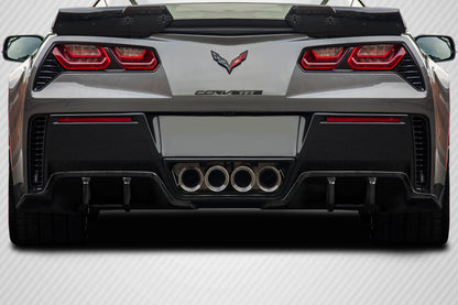Carbon Creations Exe Rear Lip Add On Spoiler Compatible With 2014-2019 Chevrolet Corvette - 2 Piece - 117461