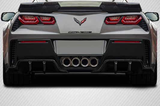 Carbon Creations Exe Rear Lip Add On Spoiler Compatible With 2014-2019 Chevrolet Corvette - 2 Piece - 117461