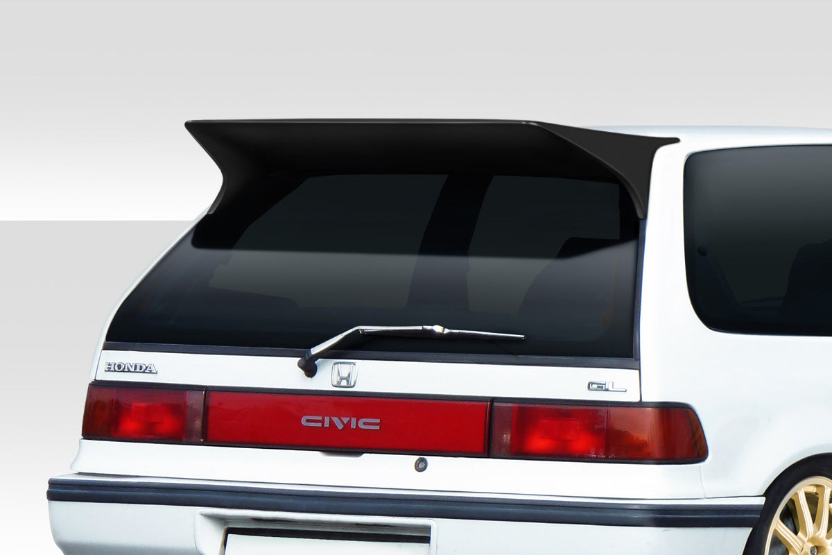 Extreme Dimensions Duraflex J Spec Wing Spoiler Compatible With 1988-1991 Honda Civic - 1 Piece - 117462