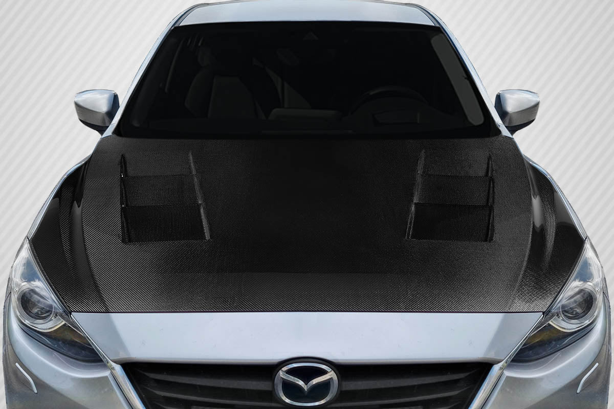 Carbon Creations Velocity Hood Compatible With 2014-2018 Mazda Mazda 3 - 1 Piece - 117470