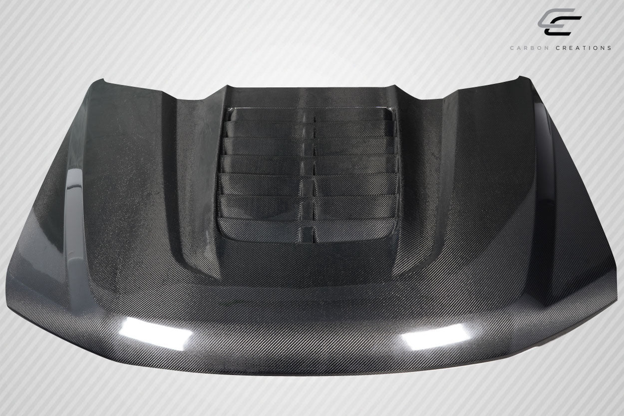 Carbon Creations GT500v2 Look Hood Compatible With 2017-2022 Ford Super Duty F250 F350 F450 - 1 Piece - 117486