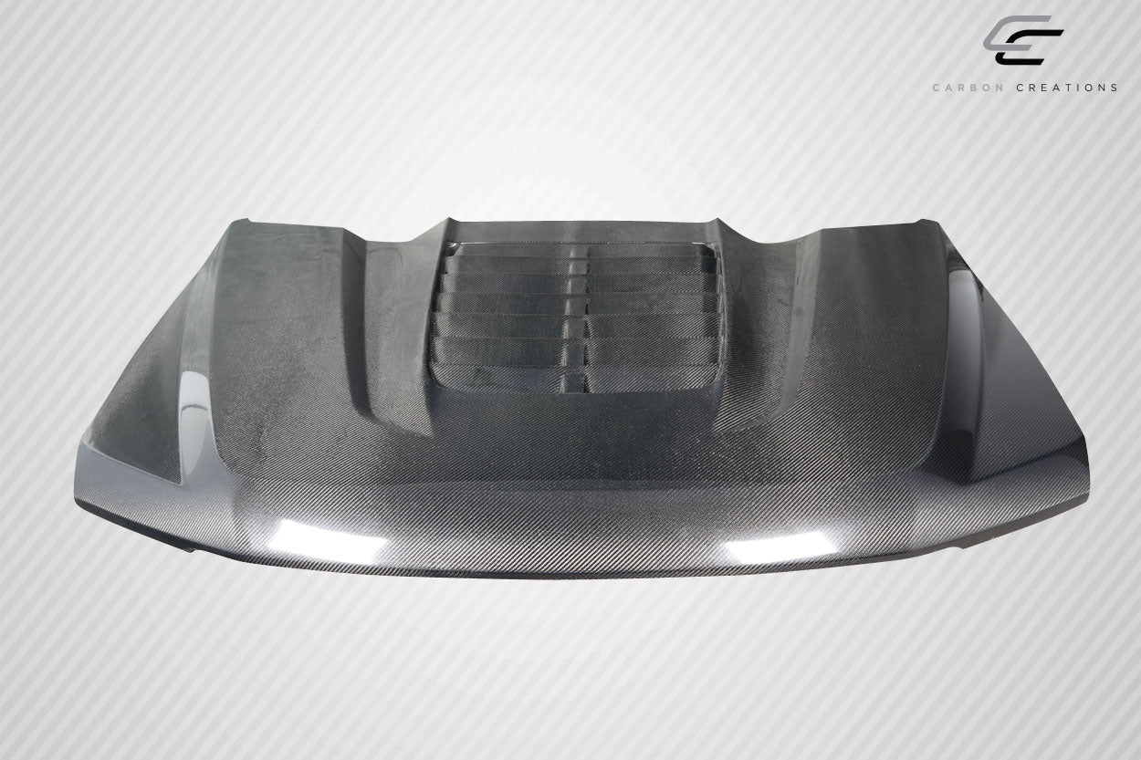 Carbon Creations GT500v2 Look Hood Compatible With 2017-2022 Ford Super Duty F250 F350 F450 - 1 Piece - 117486