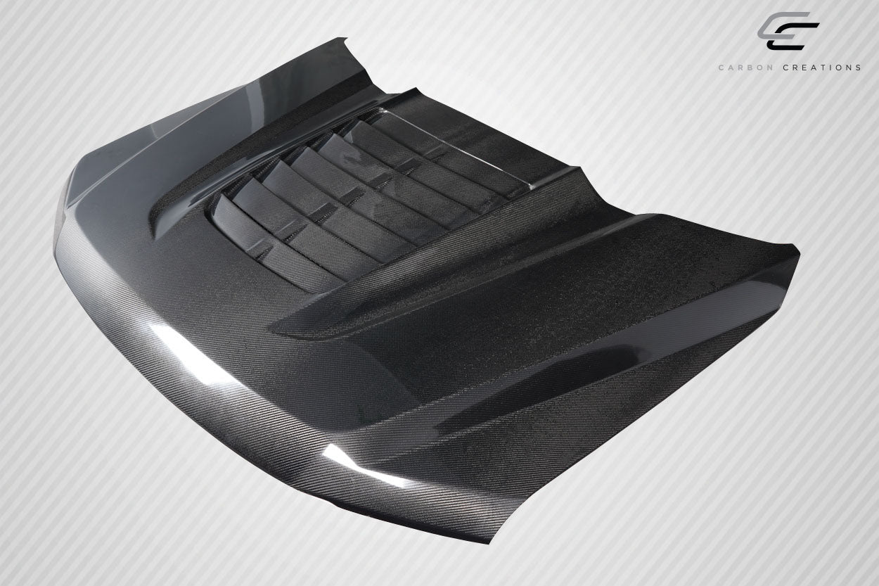 Carbon Creations GT500v2 Look Hood Compatible With 2017-2022 Ford Super Duty F250 F350 F450 - 1 Piece - 117486