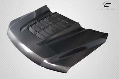 Carbon Creations GT500v2 Look Hood Compatible With 2017-2022 Ford Super Duty F250 F350 F450 - 1 Piece - 117486