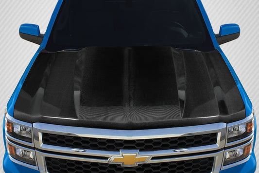 Carbon Creations 2" Cowl Hood Compatible With 2014-2015 Chevrolet Silverado - 1 Piece - 117531