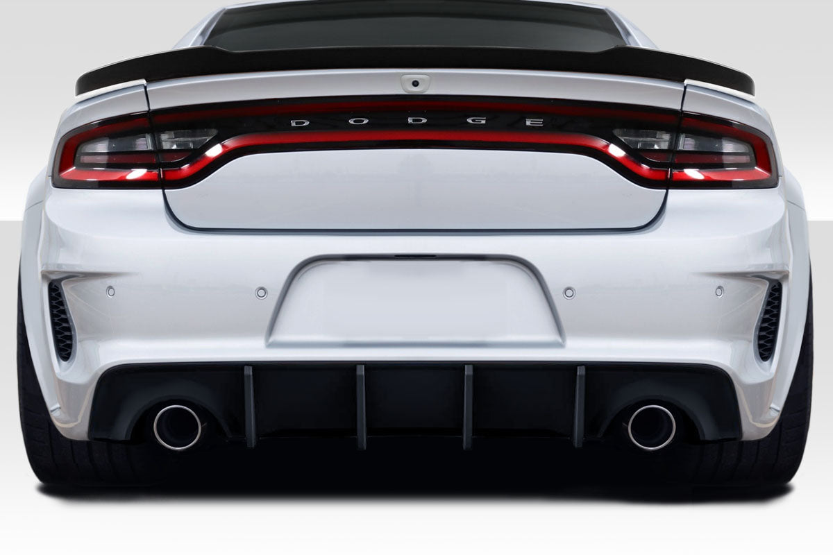 Extreme Dimensions Duraflex Hellcat Wide Body Rear Bumper Cover Compatible With 2015-2023 Dodge Charger - 1 Piece - 117533