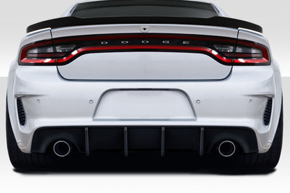 Extreme Dimensions Duraflex Hellcat Wide Body Rear Bumper Cover Compatible With 2015-2023 Dodge Charger - 1 Piece - 117533