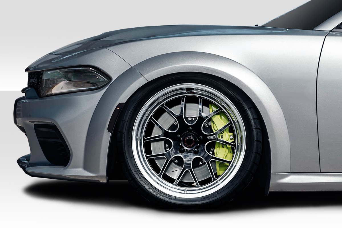 Extreme Dimensions Duraflex Hellcat Wide Body Fender Flares Compatible With 2015-2023 Dodge Charger - 6 Piece - 117535