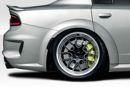 Extreme Dimensions Duraflex Hellcat Wide Body Fender Flares Compatible With 2015-2023 Dodge Charger - 6 Piece - 117535