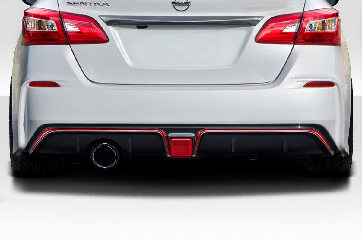 Extreme Dimensions Duraflex N1 Rear Bumper Cover Compatible With 2016-2019 Nissan Sentra - 1 Piece - 117582