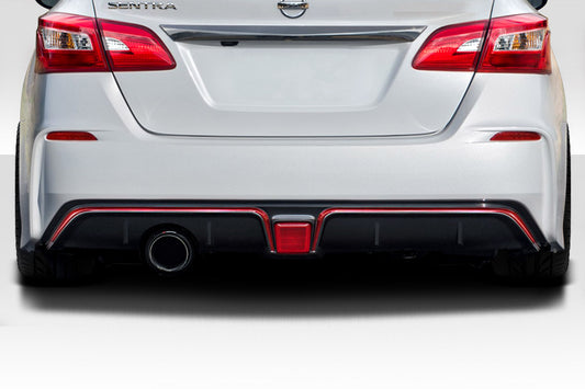 Extreme Dimensions Duraflex N1 Rear Bumper Cover Compatible With 2016-2019 Nissan Sentra - 1 Piece - 117582