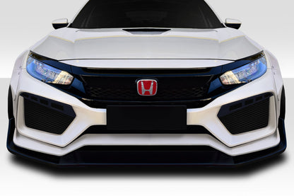 Extreme Dimensions Duraflex RBT Wide Body Front Bumper Cover Compatible With 2016-2021 Honda Civic - 1 Piece - 117584