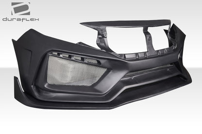 Extreme Dimensions Duraflex RBT Wide Body Front Bumper Cover Compatible With 2016-2021 Honda Civic - 1 Piece - 117584