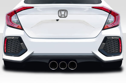 Extreme Dimensions Duraflex RBT Wide Body Rear Bumper Cover Compatible With 2016-2021 Honda Civic - 1 Piece - 117586