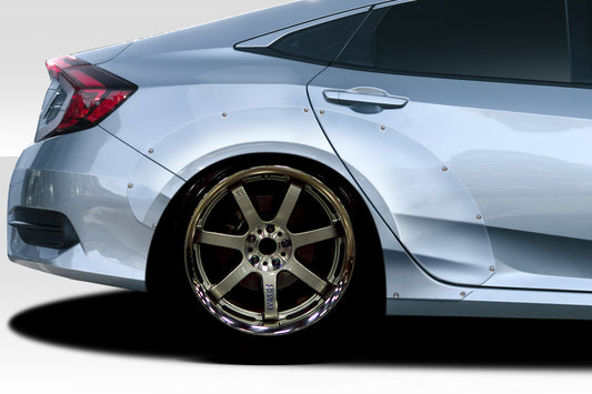 Extreme Dimensions Duraflex RBT Wide Body Rear Fenders Compatible With 2016-2021 Honda Civic 4DR - 6 Piece - 117590