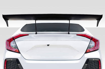 Extreme Dimensions Duraflex Broman Wing Spoiler Compatible With 2016-2021 Honda Civic - 5 Piece - 117594