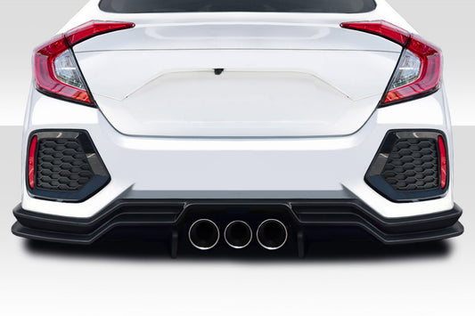 Extreme Dimensions Duraflex Broman Rear Lip Add On Spoiler Compatible With 2016-2021 Honda Civic - 3 Piece - 117596