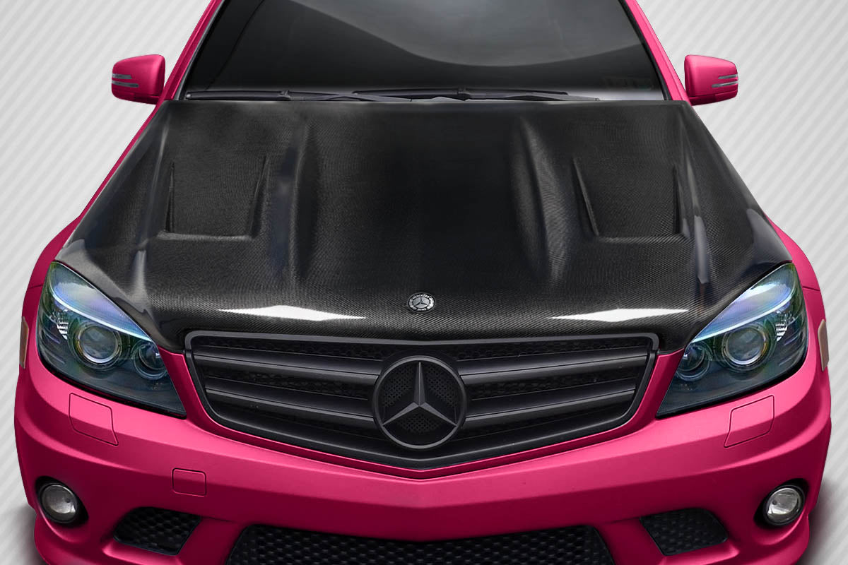 Carbon Creations AMGT Hood Compatible With 2008-2011 Mercedes C Class - 1 Piece - 117635