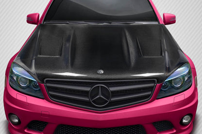 Carbon Creations AMGT Hood Compatible With 2008-2011 Mercedes C Class - 1 Piece - 117635