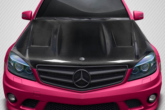 Carbon Creations AMGT Hood Compatible With 2008-2011 Mercedes C Class - 1 Piece - 117635