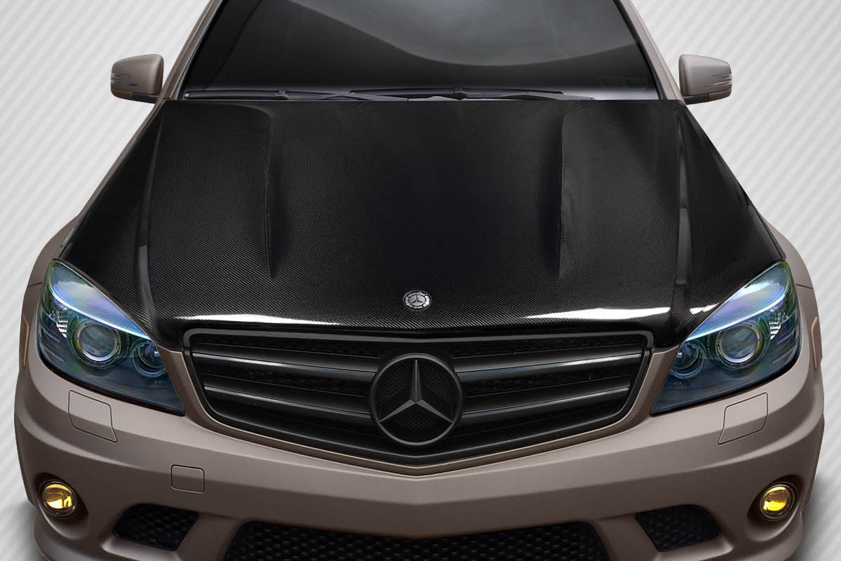 Carbon Creations C63 V2 Hood Compatible With 2008-2011 Mercedes C Class - 1 Piece - 117636