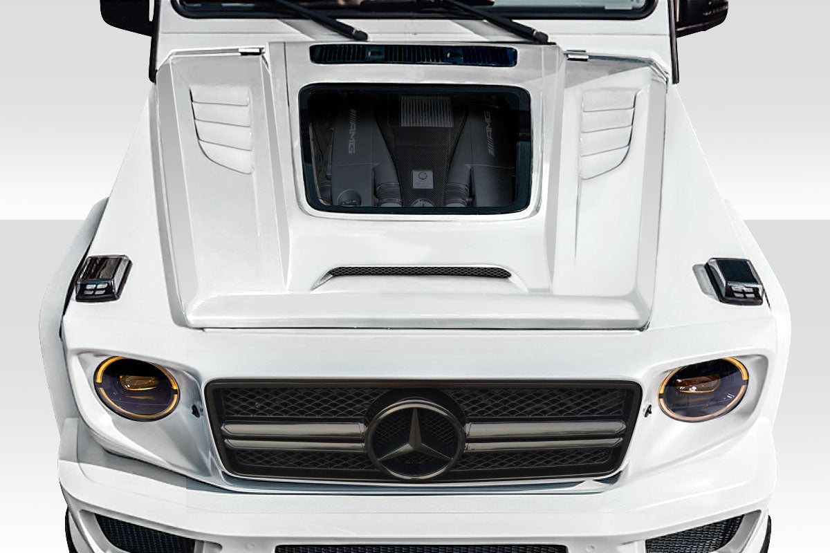 Extreme Dimensions Duraflex Window Hood Compatible With 2000-2018 Mercedes G Class W463A - 1 Piece - 117641