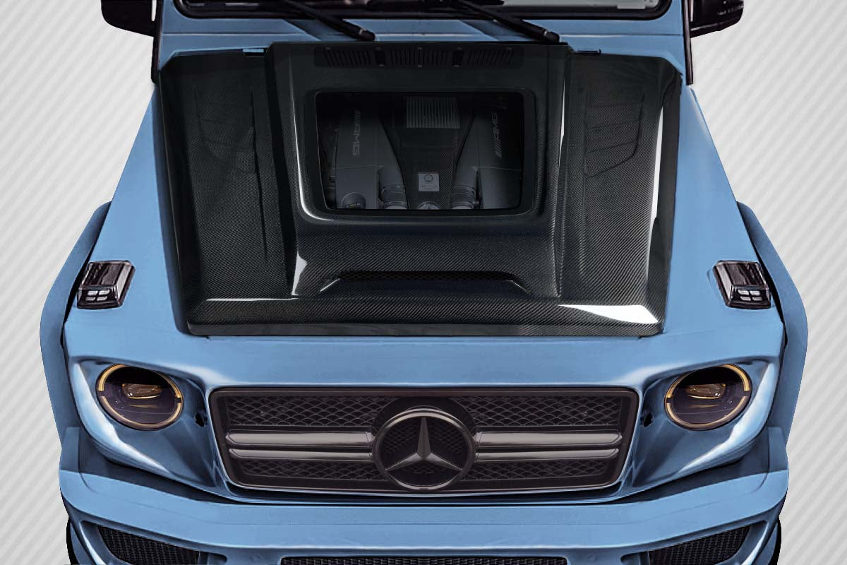 Carbon Creations Window Hood Compatible With 2000-2018 Mercedes G Class W463A - 1 Piece - 117642