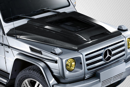 Carbon Creations Window Hood Compatible With 2000-2018 Mercedes G Class W463A - 1 Piece - 117642
