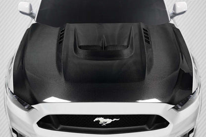 Carbon Creations Kryptonic Hood Compatible With 2015-2017 Ford Mustang - 1 Piece - 117644