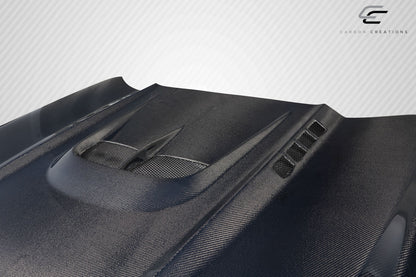 Carbon Creations Kryptonic Hood Compatible With 2015-2017 Ford Mustang - 1 Piece - 117644