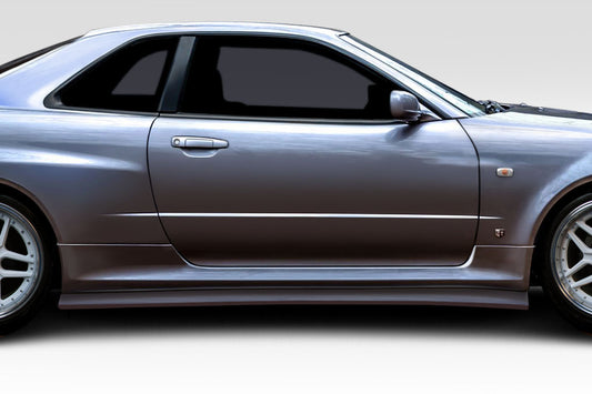 Extreme Dimensions Duraflex Estra Side Skirts Compatible With 1999-2002 Nissan Skyline - 2 Piece - 117730