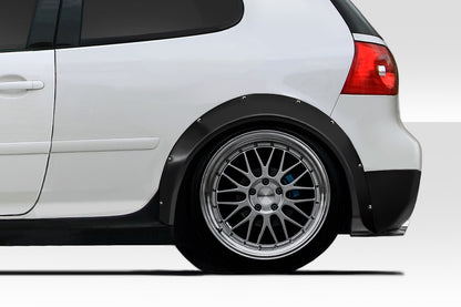 Extreme Dimensions Duraflex Euroline Rear Fender Flares Compatible With 2006-2009 Volkswagen Golf - 2 Piece - 117786