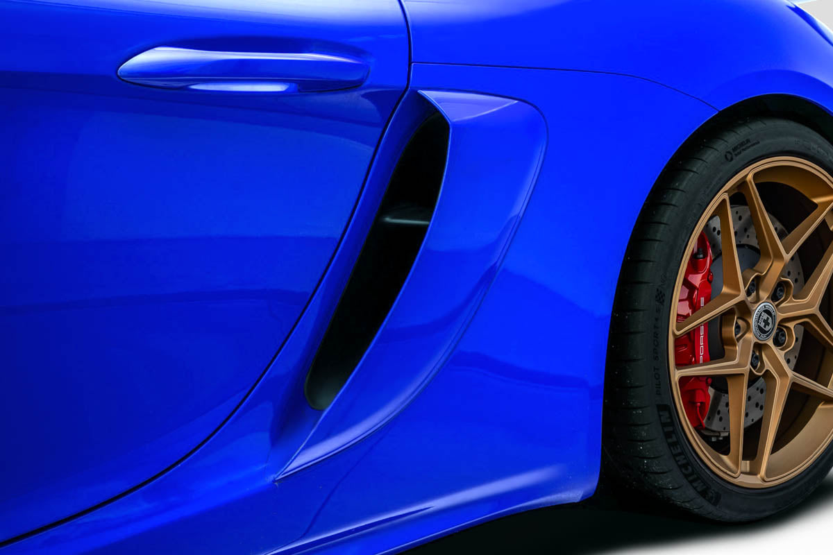 Extreme Dimensions Duraflex GT4 Look Rear Fenders Compatible With 2014-2023 Porsche Cayman - 2 Piece - 117789