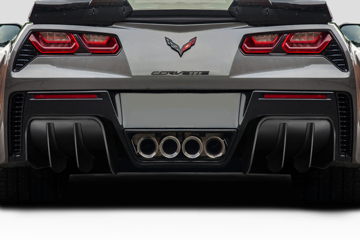 Extreme Dimensions Duraflex GTR Rear Lip Add On Spoiler Compatible With 2014-2019 Chevrolet Corvette - 2 Piece - 117804