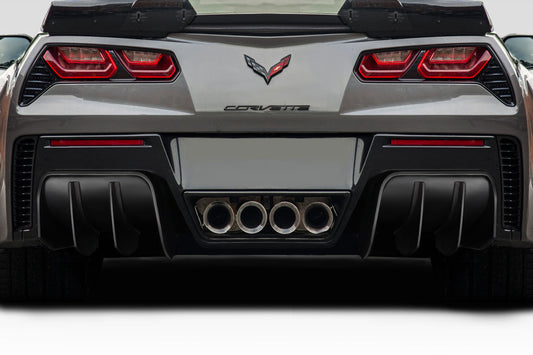 Extreme Dimensions Duraflex GTR Rear Lip Add On Spoiler Compatible With 2014-2019 Chevrolet Corvette - 2 Piece - 117804