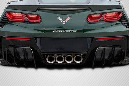 Carbon Creations GTR Rear Lip Add On Spoiler Compatible With 2014-2019 Chevrolet Corvette - 2 Piece - 117805