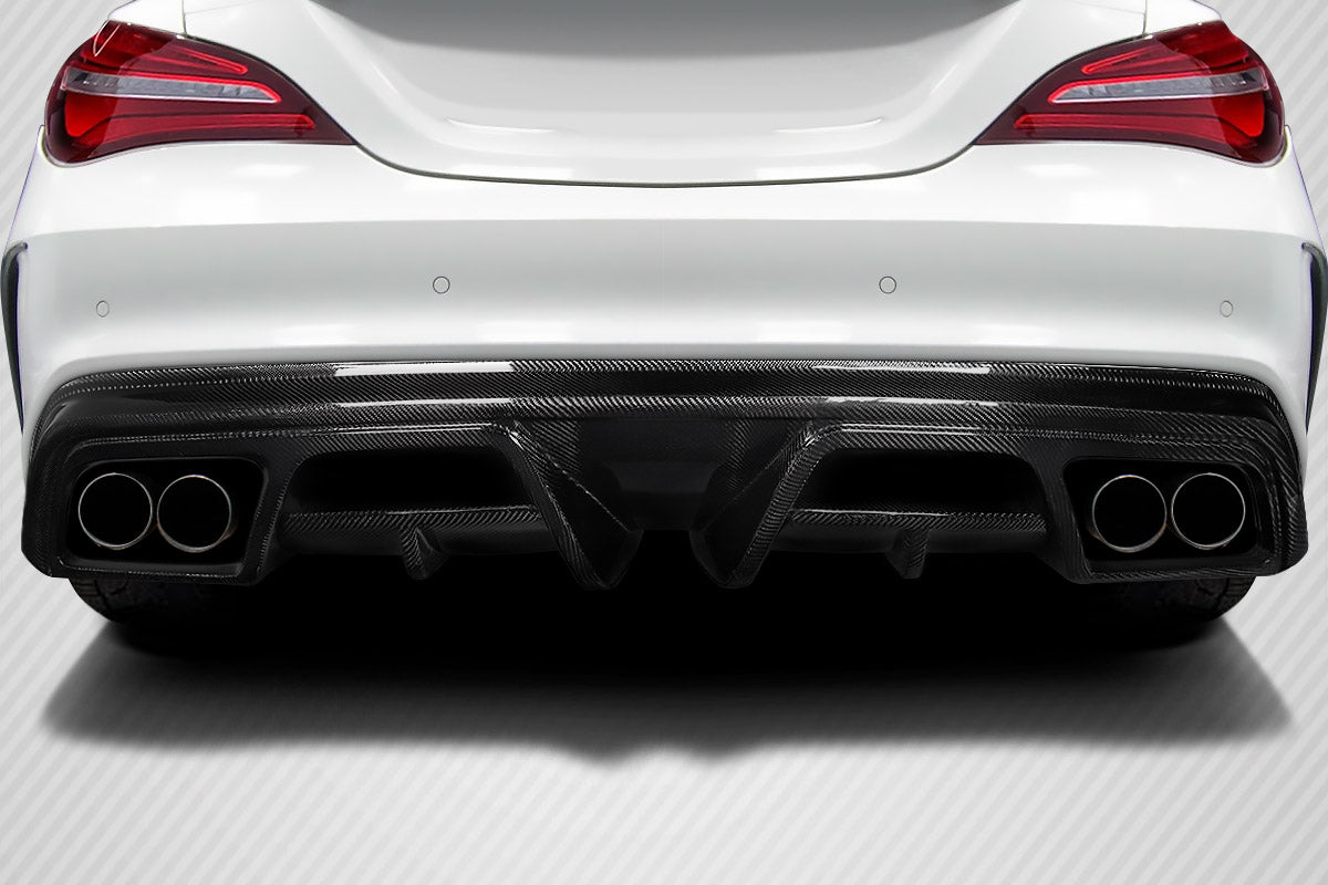 Carbon Creations Burnout Rear Lip Add On Spoiler Compatible With 2014-2016 Mercedes CLA - 1 Piece - 117817