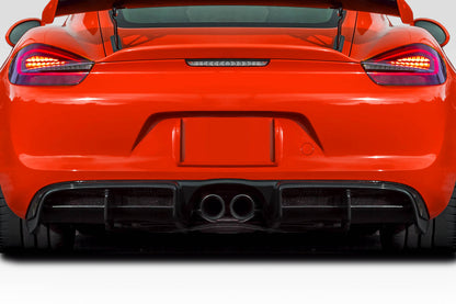 Aero Function AF-1 Rear Lip Add On Spoiler Compatible With 2013-2016 Porsche Cayman - 1 Piece - 117835