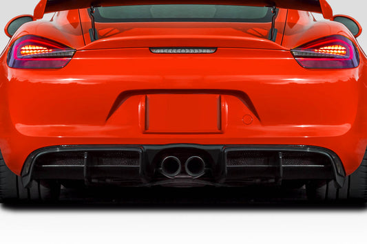 Aero Function AF-1 Rear Lip Add On Spoiler Compatible With 2013-2016 Porsche Cayman - 1 Piece - 117835