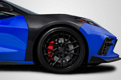 Carbon Creations OEM Look Front Fenders Compatible With 2020-2023 Chevrolet Corvette - 2 Piece - 117913