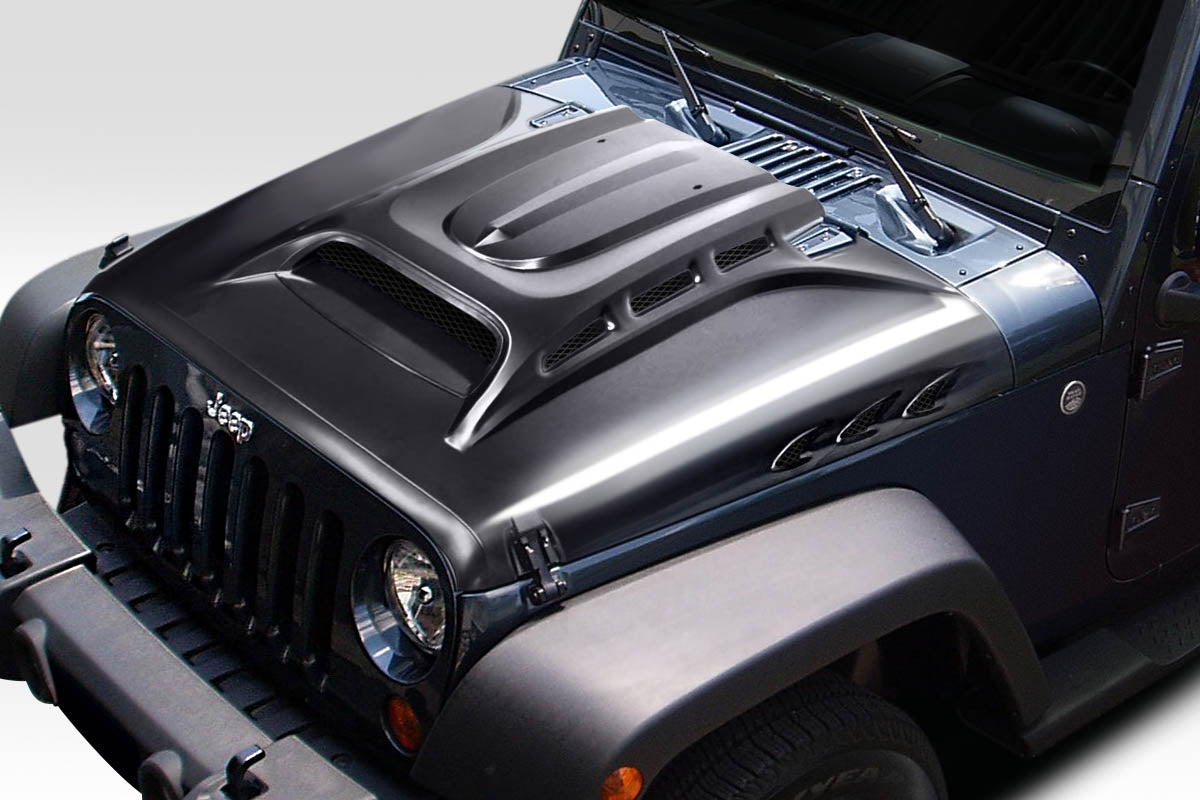 Extreme Dimensions Duraflex Avenge Hood Compatible With 2007-2018 Jeep Wrangler JK - 1 Piece - 117934