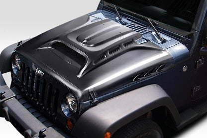 Extreme Dimensions Duraflex Avenge Hood Compatible With 2007-2018 Jeep Wrangler JK - 1 Piece - 117934