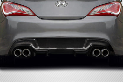 Carbon Creations Twins Rear Lip Add On Spoiler Compatible With 2010-2016 Hyundai Genesis - 1 Piece - 117967