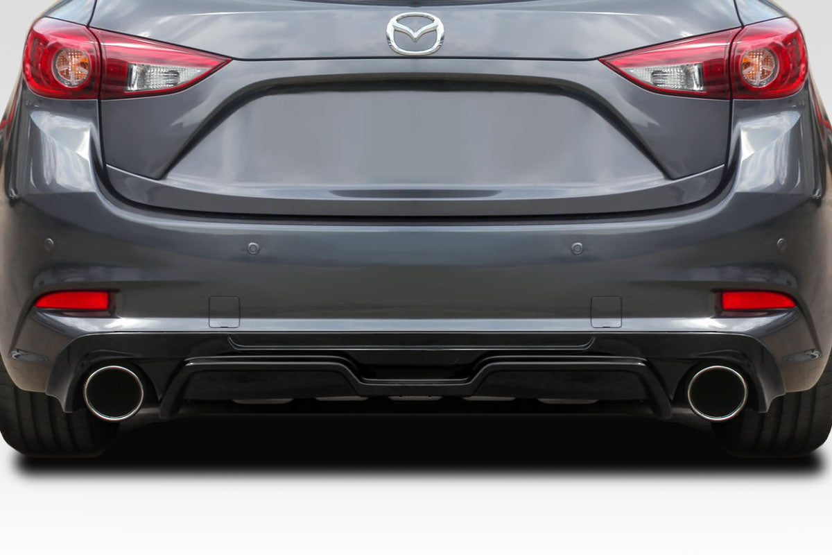 Extreme Dimensions Duraflex MKS Rear Lip Add On Spoiler Compatible With 2017-2018 Mazda Mazda 3 - 1 Piece - 117970